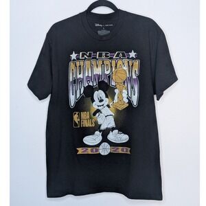 Disney x Junk Food NBA LA Lakers Finals Champions 2020‎ Mickey Mouse Tee Black L